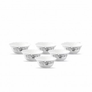 La Opala Soup Bowl 6pcs Classique Mystrio Black 125mm LM125