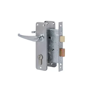 Union Gower Lock Set With Cylinder Chrome Plate