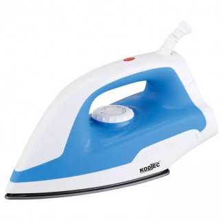 Kodtec Dry Iron 1000W KT-13IR: Non-Stick Soleplate, Dry Ironing Function, Overheat Protection, 360° Swivel Cord, Adjustable Temperature, Light Indicator, 230V 50HZ 1000W