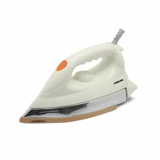 Nikai Dry Iron 1200W Golden Ceramic Coated Soleplate With Thermostat Heavy Iron Base Heat Resistant Nylon Cord NDI624N