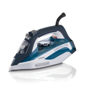 ​​Black & Decker Steam Iron With Ceramic Soleplate Auto Shut-Off 2400W Blue X2150-B5
