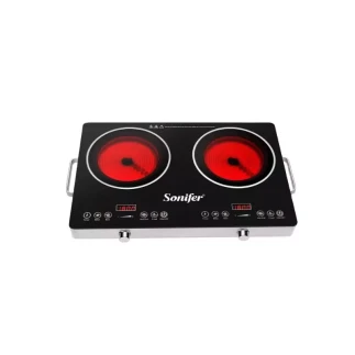 Sonifer Dual Hot Plate Sensor Electric Double Induction Cooker 220V, 1800W SF-3051