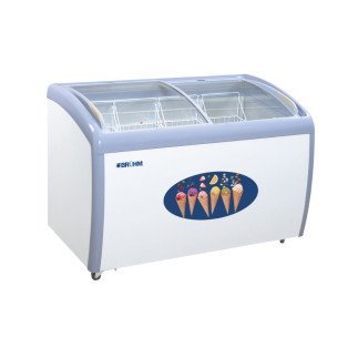 BRÜHM SHOWCASE FREEZER 260L, ICE CREAM DISPLAY FREEZER FOR SHOPS, SUPERMARKET (BCD-260MC)