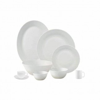 La Opala Dinner Set Ivory White 50 Pieces L1050