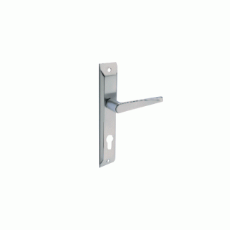 Godrej ARC09 Europrofile Mortise Combiset Locks 240mm, High Quality Door Handle Sets with Lock for Main Doors and Interconnecting Doors in Residential and Commercial Establishments Satin Steel Finish 2C 2546