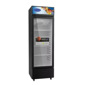 VENUS Upright Chiller 400L, Single Glass Door, Adjustable Shelves, Fast Cooling VUS-C401BL