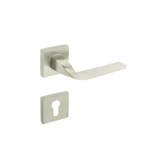 Yale Solid Rose Lever Door Handle Stainless Steel 098 - Laura