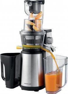 Kenwood Slow Masticating Juicer Extractor Easy To Clean, Cold Press Machines With Stainless Steel Body, Quiet Motor & Reverse Function, 400Watts Powerfull JMM71.000BK
