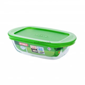 Pyrex Cook & Store Rectangular Dish With Lid 0.4L 214P000-6146