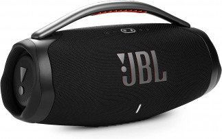 JBL Boombox 3 Black Portable Bluetooth Speaker with Massive Sound, Deepest Bass, IPX7 Waterproof, 24H Playtime, PartyBoost