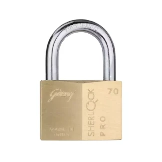 Godrej Sherlock Pro Premium Solid Brass Padlock 70mm with 5 Keys