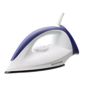 Westpoint Dry Iron 1100-1300W, Non-Stick Soleplate, Lightweight Design WIRA-1123
