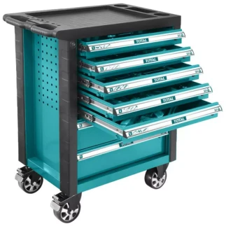 Total Chest Tools Set 7 Drawers, 162pcs Tools Included THPTCS71621