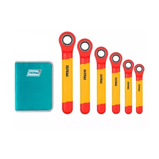 Total Spanner Ring Set Ratchet Type 6pcs Insulated THKISPA0603
