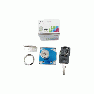 Godrej Multipurpose Furniture Lock with Reversible Key, Equipped with a State of Art 4 Steel Tumbler Locking Mechanism, This Lock Ensures Optimum Safety for Your Belongings 8000