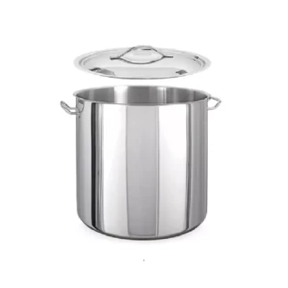 Kapp Jumbo Stock Pot with Lid 30x30cm 21.2L Commercial Horeca Use KP-30143030