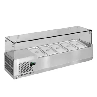 Generic Commercial Bain Marie Table Top for Fruits/Salad 5 Cold Pots