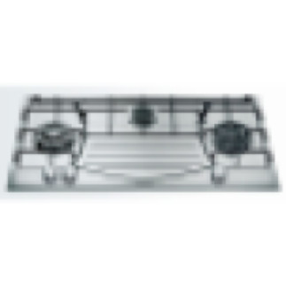 Ariston 87cm Stainless Steel Gas Hob with 3 Burners, Auto Ignition & Flame Failure Safety PHN 932 T2 IX