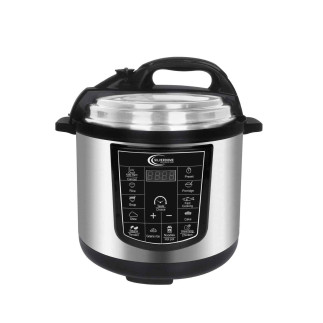SilverDome 6L Pressure Cooker, 1000W, 12 Cooking Options, PCD-600