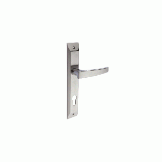 Godrej ARC08 Europrofile Mortise Combiset Locks 200mm, High Quality Door Handle Sets with Lock for Main Doors and Interconnecting Doors in Residential and Commercial Establishments Satin Steel Finish 2C 2543