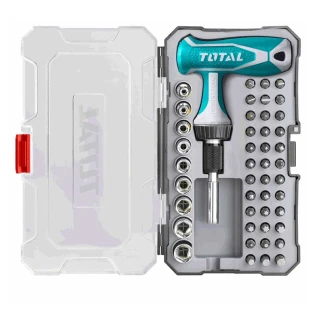 Total T-Handle Wrench Screwdriver Set 48Pcs TACSD30476