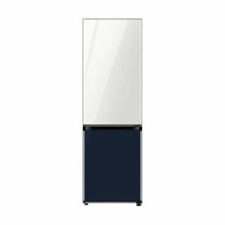 Samsung Refrigerator 339L with Digital Inverter, Flat Design, Bottom Freezer, Bespoke, LED Lighting, White and Navy RB33T307029