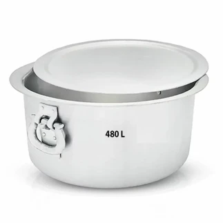 Nadstar8 Aluminium Sufuria 480L with Lid & Handle 59KG Gauge 5G 5.40MM Aluminium Tapela, Patila with Handles Commercial Tope No.84