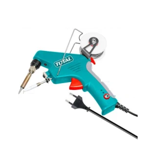 Total Soldering Gun 90W 220-240V with Solder Wire Feeder, Temperature Adjustment, Preheat time 20 Seconds TET160732