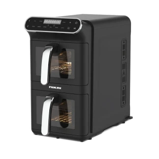 Nikai Airfryer 11L Digital Double Decker 2460W NAF1188DX Digital Touch Screen Transparent Viewing Window Preset Cooking Menus