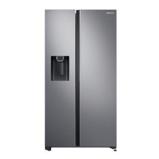 SAMSUNG 617L Side by Side Fridge, No Frost, Digital Inverter, Wine Rack, Ice Maker (RS64R5111M9)