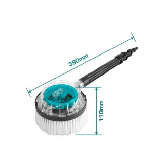 Total Pressure Washer Gun Brush, Rotary Brush 390x110mm PP/ABS Material THRB8702