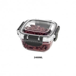 Dunya Plastic Container Square 2400ml Master Square 30805 - 2Pcs