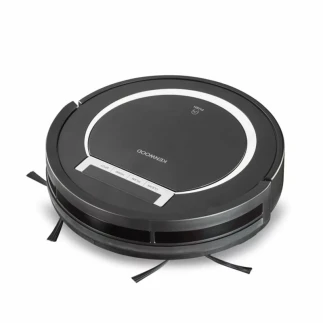 Kenwood Smart Robot Vacuum Cleaner, 2-in-1 Vacuuming, Smart Drop Proof Technology, Virtual Wall, Ideal for Pet Hair Hard Floor and Carpet 0.5 Suction Power, super silent 65 VRP10.000BK
