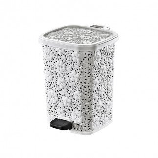Dunya Dustbin Motif Pedal 26L Plastic 1154 Multi Color Elegant Design