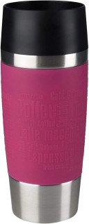 Tefal 0.36 Litre Travel Mug , Pink, Stainless Steel/Plastic, K3087114