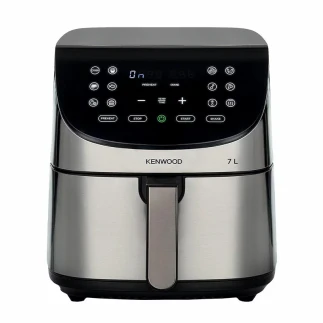 Kenwood Digital Air Fryer XXXL 7L 2.8KG 1800W with Max Crisp Function, Recipe Book, Rapid Hot Air Circulation for Frying, Grilling, Broiling, Roasting, Baking and Toasting HFM80.000SS