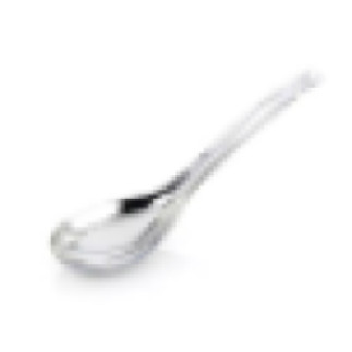 Topaz Serving Spoon Oyster Silver Stainless Steel Curry Server Food Grade Mirror Polished 0005