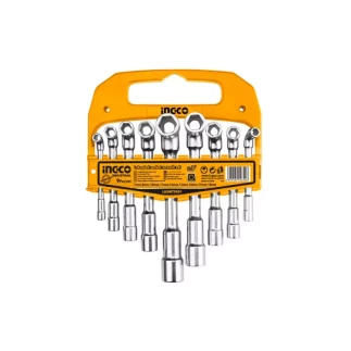Ingco Socket Wrench L-Angled 9pcs Set LASWT0901