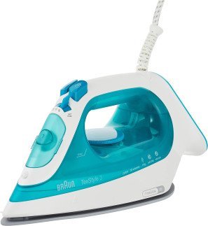 Braun Tex Style 3 Steam Iron, Turquoise, Si 3041 Gr
