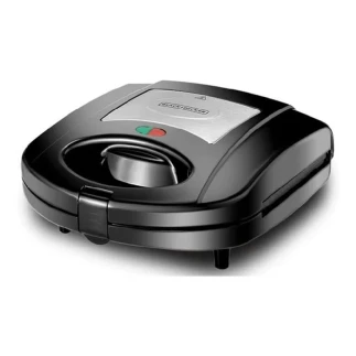 Black & Decker Sandwich Maker 780W 3 In 1 Interchangeable, Multifunctional, Removable Plates, Uniform Cooking, Safe Operation, Auto Shut-Off, Non-Stick Coating Black TS2130-B5
