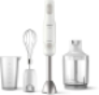 Philips Hand blender Daily Collection - 700W, Includes Beaker + XL Chopper + Whisk, White - HR2545/01