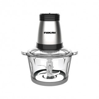 Nikai Chopper 300W SS Detachable Blade 2L Glass Bowl NC494A