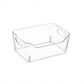 Emhouse Aclyric Clear Organizer 3L With Two Handle For Kitchen 220x160x95MM EP435 - 2Pcs