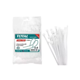 Total Cable Ties 100mm White THTCT1001