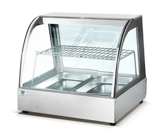 Nadstar8 Glass Warming Show Case Curved ( 2 Pan) - HW-838