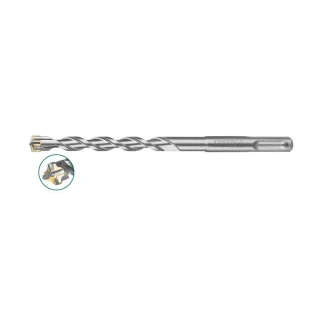 Total SDS Plus Drill Bit - 14mm x 260mm, High-Performance Carbide Tip, Chrome Alloy Steel Shank, Precision Engineered for Tough Materials, Packaged with Plastic Hanger (TAC311403C)