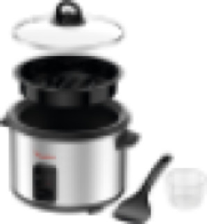 MOULINEX Rice Cooker | Easyrice 1.8 L Rice Maker | 700 W | Silver/Black 1 Year Warranty | MK123D27