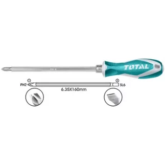 Total Screwdriver Set 2in1 THT250206