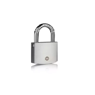 Yale Padlocks 60mm Brass Chrome Finish Silver