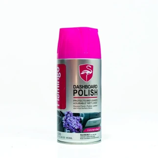 Flamingo Dashboard Polish Protects & Leaves a Durable Wet Look to Restore Plastic, Rubber, Leather & Vinyl Surface Gloss 450ml